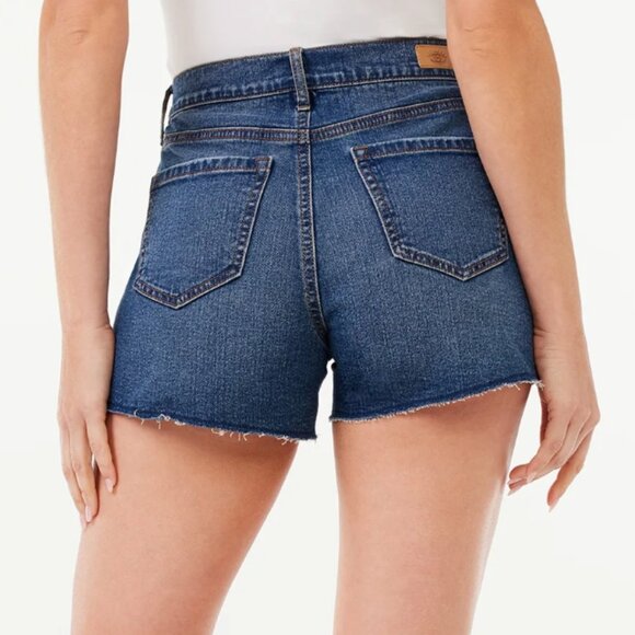 NWT Sofia Jeans Women's Chi High Rise Relaxed Shorts with Destructed Hem size 10 - Picture 2 of 8